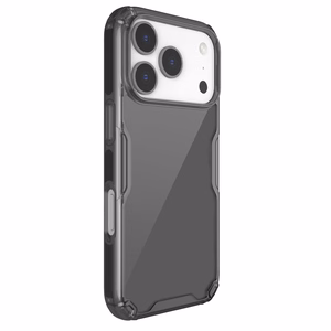 Nillkin Nature TPU Pro viedtālruņa apvalks iPhone 17 Pro - daļēji caurspīdīgs melns