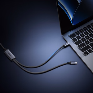 Ugreen 2in1 USB-C kabelis - 2xUSB-C PD 140W 2m - melns