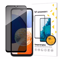 Wozinsky Privacy Glass rūdīts stikls Samsung Galaxy A14 5G / Galaxy A14 ar Anti Spy privātuma filtru