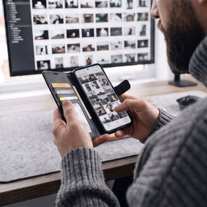 Tech-Protect Wallet maciņš modelim Google Pixel 11 Pro XL – matēti melns