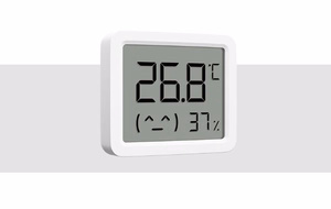 Xiaomi Smart Temperature and Humidity Monitor 3 Mini QBH4312GL – kompakts temperatūras un mitruma monitors, balts