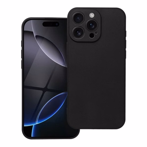 Mīksts viedtālruņa apvalks IPHONE 16 Pro Max melns
