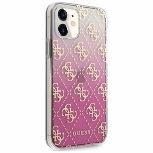 Guess GUHCP12SPCU4GGPI iPhone 12 mini 5.4" розовый/розовый жёсткий чехол 4G Gradient