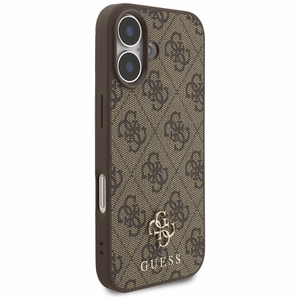 GUESS viedtālruņa apvalks IPHONE 17, saderīgs ar MagSafe GUHMP17SP4SM4MW (PU 4G Small 4G un Classic), brūns