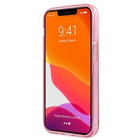 Karl Lagerfeld Glitter Karl's Head apvalks iPhone 13 mini - rozā