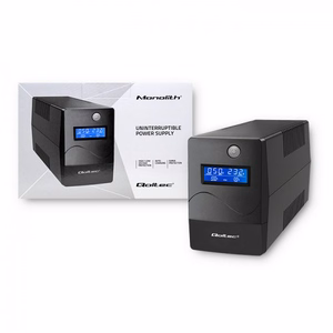 Qoltec Monolith nepārtrauktas barošanas avots (UPS) dubultās konversijas (Online) 0.45 kVA 240 W 2 AC ligzdas