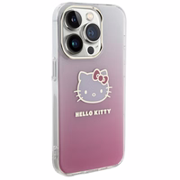 Hello Kitty IML Gradient Electrop Kitty Head viedtālruņa apvalks iPhone 13 Pro Max - rozā