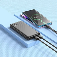 HOCO portatīvais lādētājs 10000 mAh 2A J123 melns