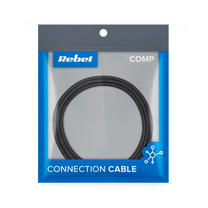 REBEL USB – micro USB kabelis, 200 cm, melns