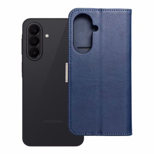 Atlokāmais maciņš Samsung A27 Split Book, tumši zils un krēmkrāsas