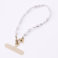 UNIQ Coehl Perla Handstrap universāla telefona rokas siksniņa balts/balts pearl