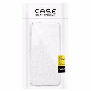 Чехол Crystal Glitter для Samsung Galaxy S24 FE серебряный