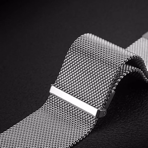 DUX DUCIS siksniņa MILANESE nerūsējošā tērauda magnētiskais 20 mm sudraba