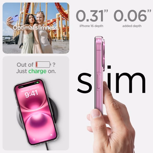 Spigen Liquid Crystal Magnētiskais apvalks ar MagSafe iPhone 16 - caurspīdīgs