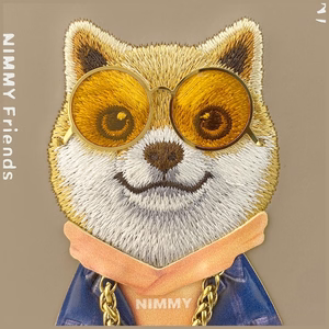 Nimmy Glasses Cool nag viedtālruņa apvalks iPhone 17 - bēšs