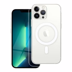 CLEAR MAG COVER magnētiskais viedtālruņa apvalks ar kameras aizsardzību, saderīgs ar MagSafe, paredzēts IPHONE 13 Pro Max, caurspīdīgs