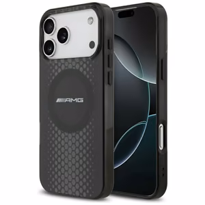 AMG Double Layer Transparent Graphics MagSafe Case for iPhone 17 Pro Max - Black