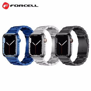 FORCELL F-DESIGN FA10 nerūsējošā tērauda pulksteņa siksna Apple Watch 38 / 40 / 41 mm - melna