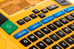 Uzlīmju printeris DYMO Rhino 4200 Thermal transfer Wireless QWERTY