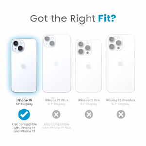 Speck Candyshell Grip MagSafe - iPhone 17e / 16e / 15 / 14 / 13 maciņš (melns / Slate pelēks)