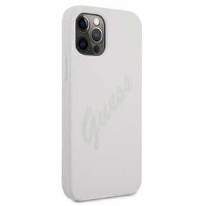 Guess GUHCP12LLSVSCR iPhone 12 Pro Max 6.7" kremīgs kietais vāciņš Script Vintage