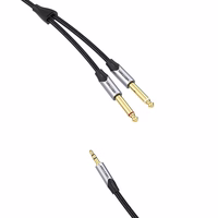 Audio kabelis mini ligzda 3.5mm uz 2x ligzda 6.35mm spraudnis Vention BARHL 10m