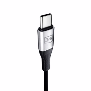 Audio kabelis 3mk USB-C uz 3,5 mm 1,0 m melns