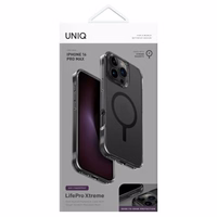 Uniq LifePro Xtreme Magclick uzlādes viedtālruņa apvalks iPhone 16 Pro Max - pelēks