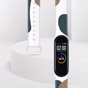 Moro siksniņa Xiaomi Mi Band 5 / 6 silikona pulksteņa siksniņa ar rakstu 4