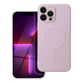 SILICONE MAG COVER viedtālruņa apvalks, saderīgs ar MagSafe, IPHONE 13 Pro Max rozā