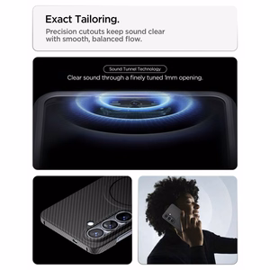 Spigen AirSkin Aramid Mag MagSafe maciņš Samsung Galaxy S26 - melns