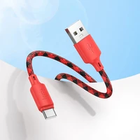 Kabelis USB A uz USB C Hoco 3A 1 m X116 gradienta sarkana