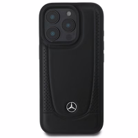 Mercedes Ādas Urban iPhone 16 Pro viedtālruņa apvalks - melns