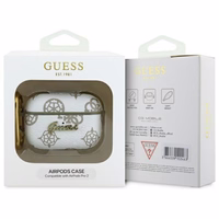 Guess GUAP2PG4GPH AirPods Pro 2 (2022/2023) apvalks balts 4G Hook