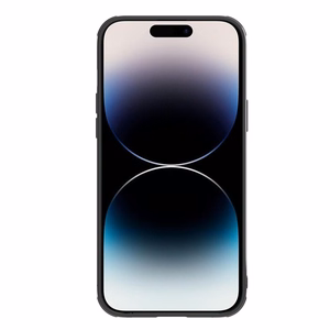 Nillkin Synthetic Fiber S viedtālruņa apvalks iPhone 14 Pro Max ar kameras vāciņu, melns