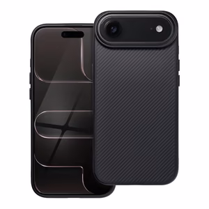 Case for iPhone 17 AIR Carbon Elite Mag Cover compatible with MagSafe black