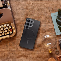 GENTLEMAN MAG COVER Viedtālruņa apvalks ar magnētisko MagSafe SAMSUNG S25 FE melns