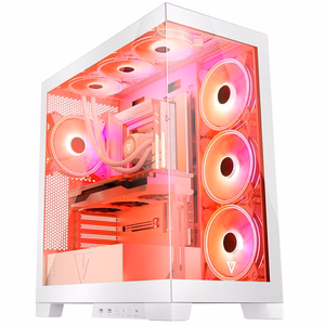 Modecom Volcano SPACE APEX ARGB MIDI Midi Tower balts datora korpuss