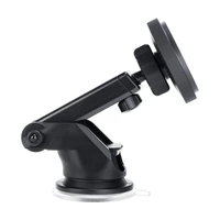 Auto lādētājs-turētājs 3mk Car MagCharger 15W (vējstikls/galda panelis), melns