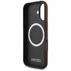 BMW M FW Metal Logo MagSafe futrālis iPhone 17 - Sarkans