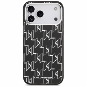 Karl Lagerfeld IML KL Monogramma Magnētiskais apvalks iPhone 17 Pro Max - melns
