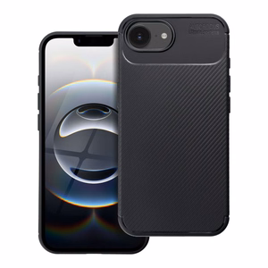 Viedtālruņa apvalks CARBON PREMIUM IPHONE 16e (SE 4 2025) melns