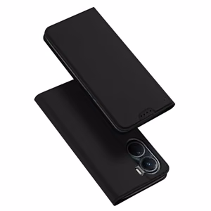 Dux Ducis Skin Pro atveramais maku tipa apvalks Vivo Y16 / Y02s – melns