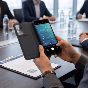 Tech-Protect Smart Wallet maciņš modelim Samsung Galaxy A27 5G – matēti melns
