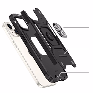 Wozinsky Ring Armor viedtālruņa apvalks iPhone 15 Plus - zils
