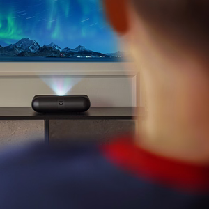 Мультимедийный лазерный RGB-проектор Yaber K300s FullHD 1080p с колонками JBL - чёрный