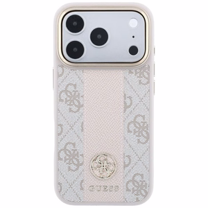 Maciņš IPHONE 18 Pro Max/17 Pro max saderīgs ar MagSafe (Stripe Round and Classic Logos 4G) (krāsa: rozā)