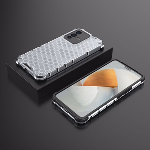 Honeycomb case бронированная крышка с гелевой рамкой для Vivo V23 5G прозрачный