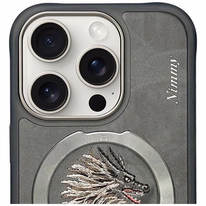 Nimmy Dragon MagSafe Case for iPhone 16 Pro - Gray