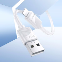 Kabelis USB-A uz Lightning Hoco 2,4A 1 m X114 balts